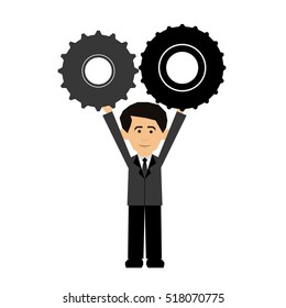 man cartoon icon image 