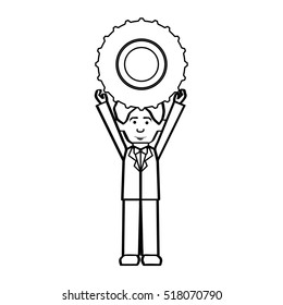 man cartoon icon image