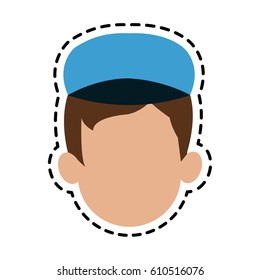 man cartoon icon image 