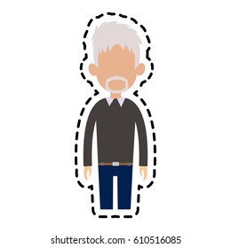 man cartoon icon image 