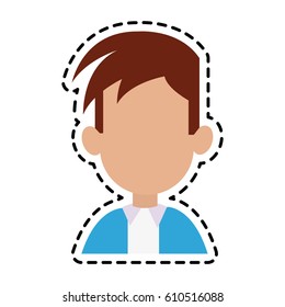 man cartoon icon image 