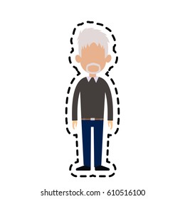 man cartoon icon image 