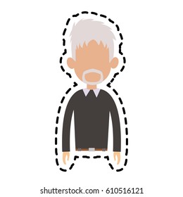 man cartoon icon image 