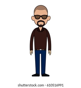 man cartoon icon image 