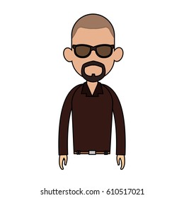 man cartoon icon image 