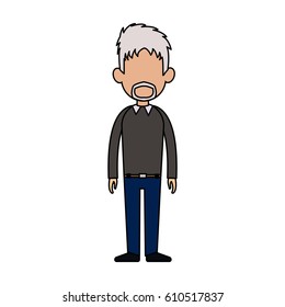 man cartoon icon image 