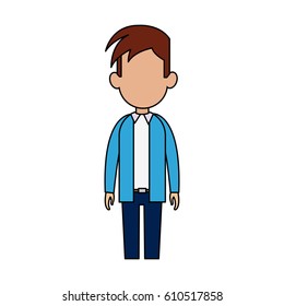 man cartoon icon image 