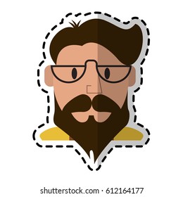 man cartoon icon image 