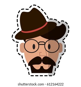 man cartoon icon image 