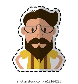 man cartoon icon image 