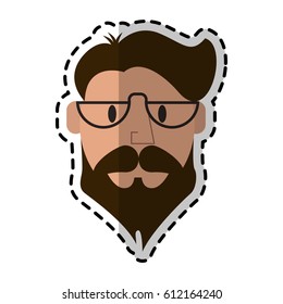 man cartoon icon image 