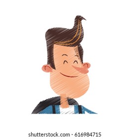 man cartoon icon image 