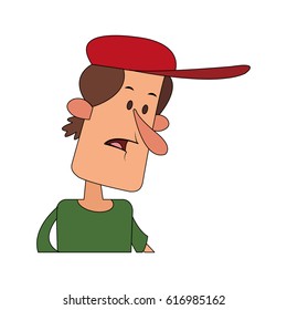man cartoon icon image 