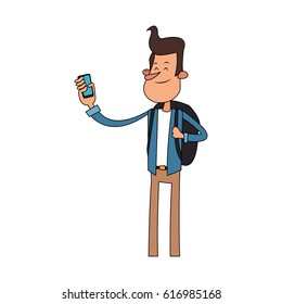 man cartoon icon image 