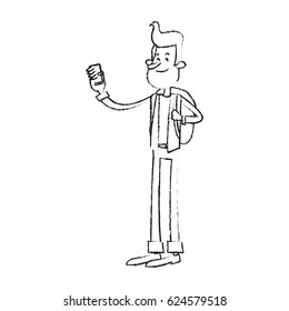 man cartoon icon image 