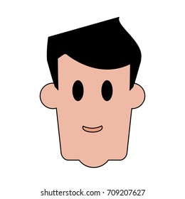 man cartoon icon image 
