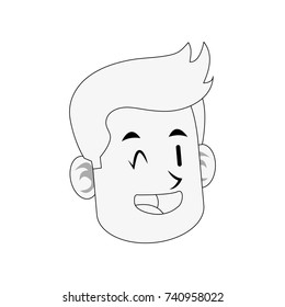 man cartoon icon image 
