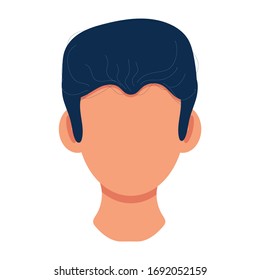 Man cartoon icon isolated on white background, vector illustration graphic. Avatar character.