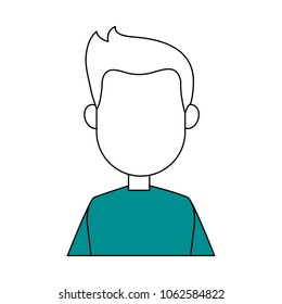 Man cartoon isolated