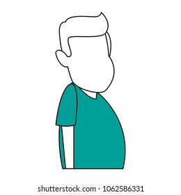 Man cartoon isolated