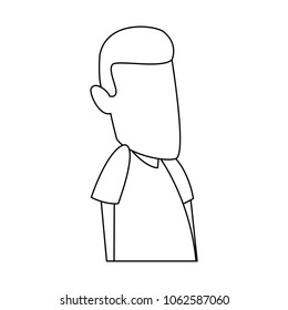 Man cartoon isolated