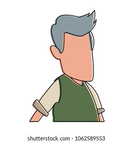 Man cartoon isolated