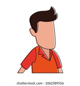 Man cartoon isolated