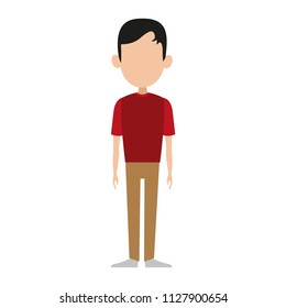 Man cartoon isolated