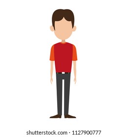Man cartoon isolated