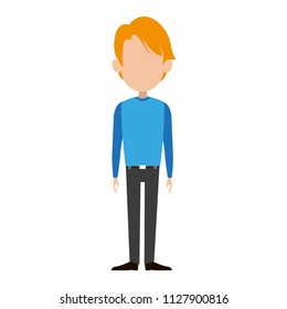 Man cartoon isolated