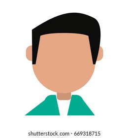 man cartoon isolated casual