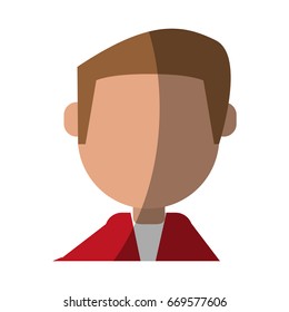 man cartoon isolated casual