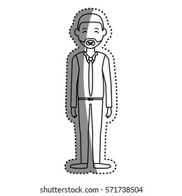 Man cartoon isolated icon vector illustration graphic design