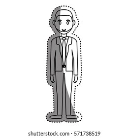 Man cartoon isolated icon vector illustration graphic design