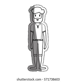 Man cartoon isolated icon vector illustration graphic design