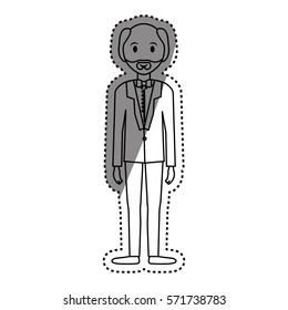 Man cartoon isolated icon vector illustration graphic design