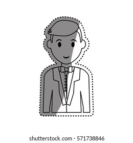 Man cartoon isolated icon vector illustration graphic design