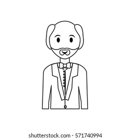 Man cartoon isolated icon vector illustration graphic design