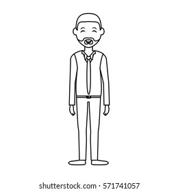 Man cartoon isolated icon vector illustration graphic design