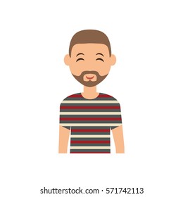 Man cartoon isolated icon vector illustration graphic design
