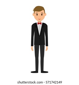 Man cartoon isolated icon vector illustration graphic design