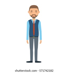 Man cartoon isolated icon vector illustration graphic design