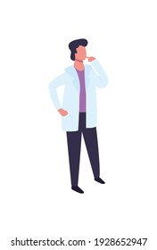 man cartoon with jacket design, Boy male person people human and social media theme Vector illustration