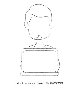 Man cartoon profile