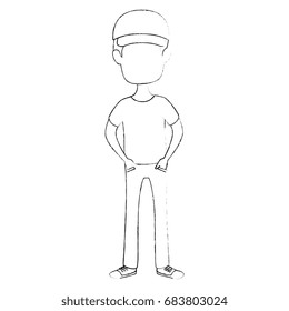 Man cartoon profile