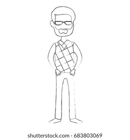 Man cartoon profile