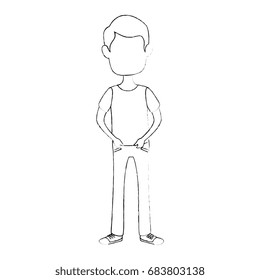 Man cartoon profile