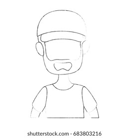 Man cartoon profile