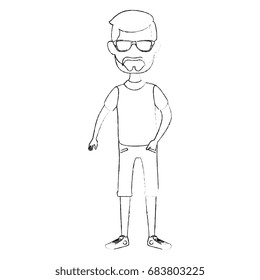 Man cartoon profile
