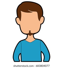 Man cartoon profile